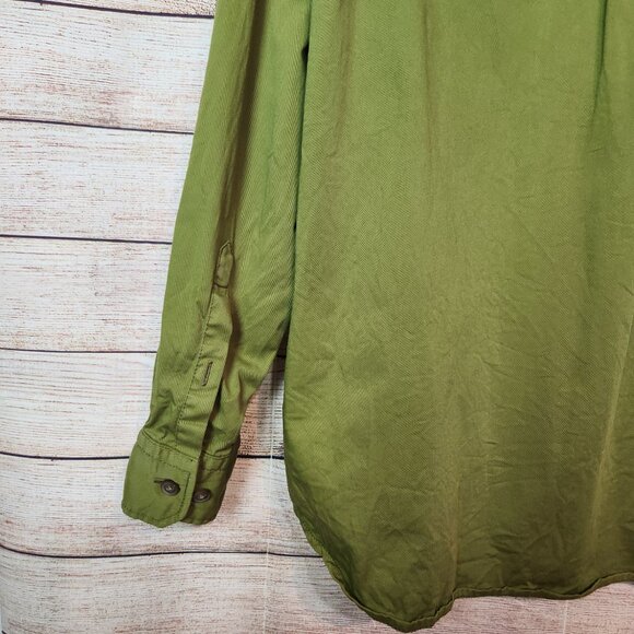 The Territory Ahead Men's Heavy Outdoor Button Shirt Size XLT Green Long Sleeve - Picture 13 of 14